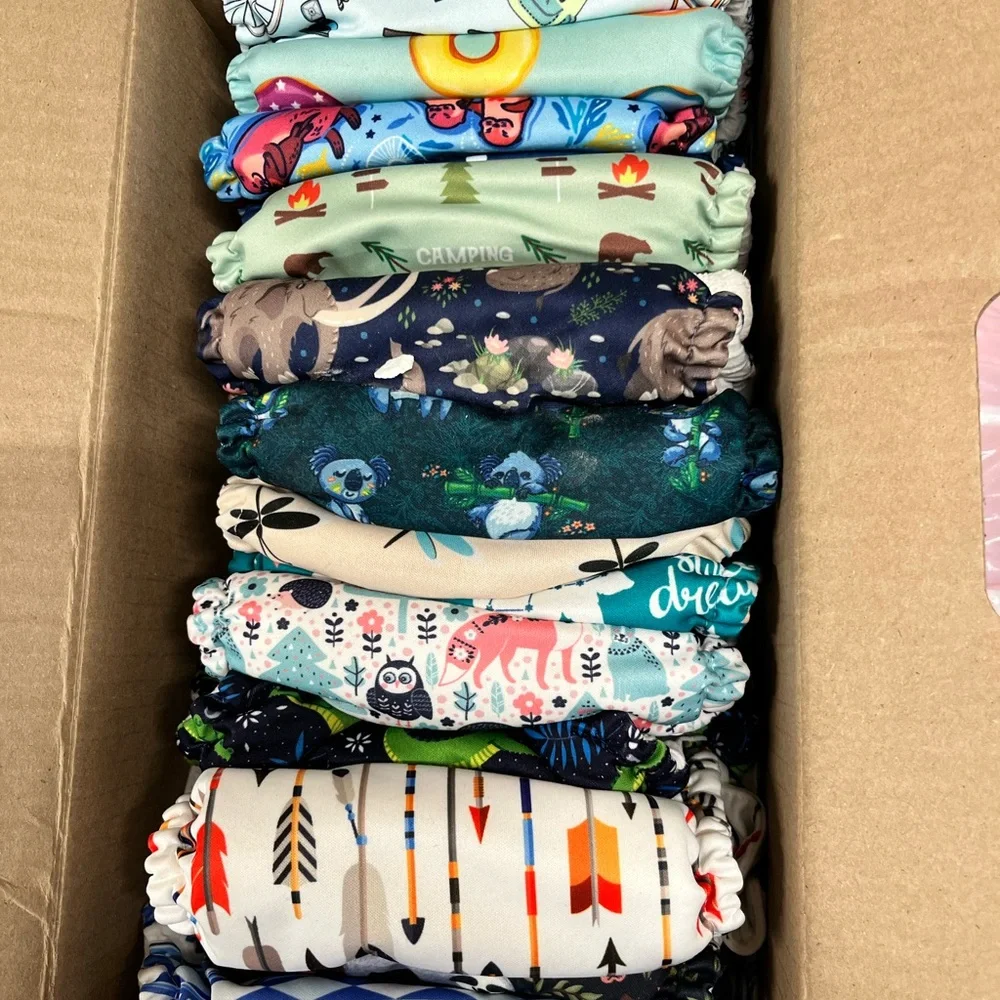 Kids Patterned Cloth Diaper Set - Multicolor - Picture 2 of 2